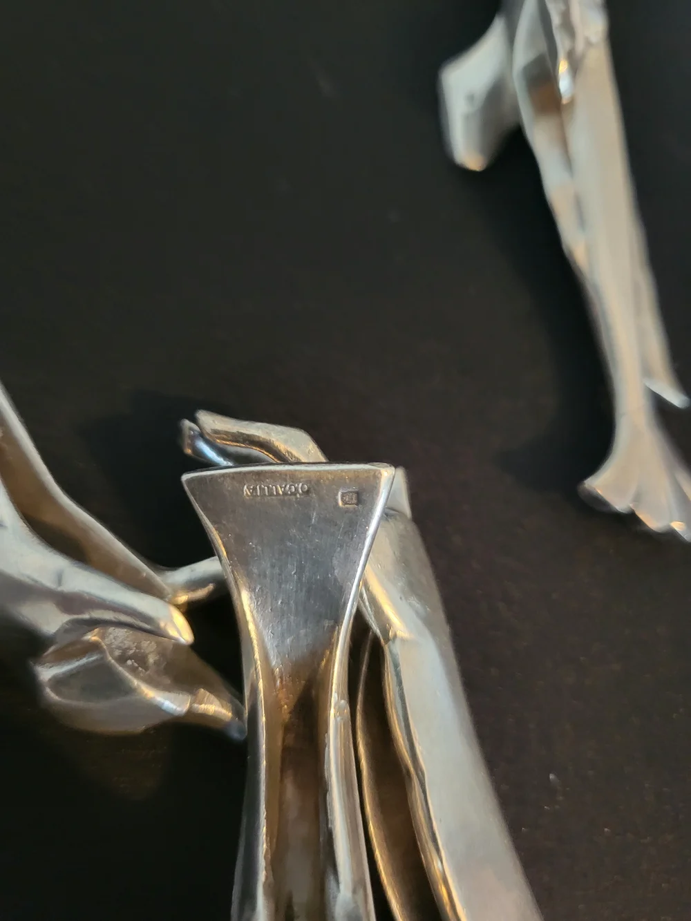 6 Animal-themed Knife Holders - Gallia (christofle) By Sandoz In Silver-plated